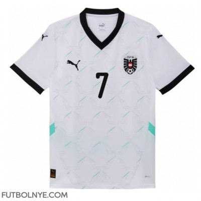 Camiseta Austria Marko Arnautovic #7 Visitante Equipación para mujer Eurocopa 2024 manga corta Camiseta Austria Marko Arnautovic #7 Visitante Equipación para mujer Eurocopa 2024 manga corta